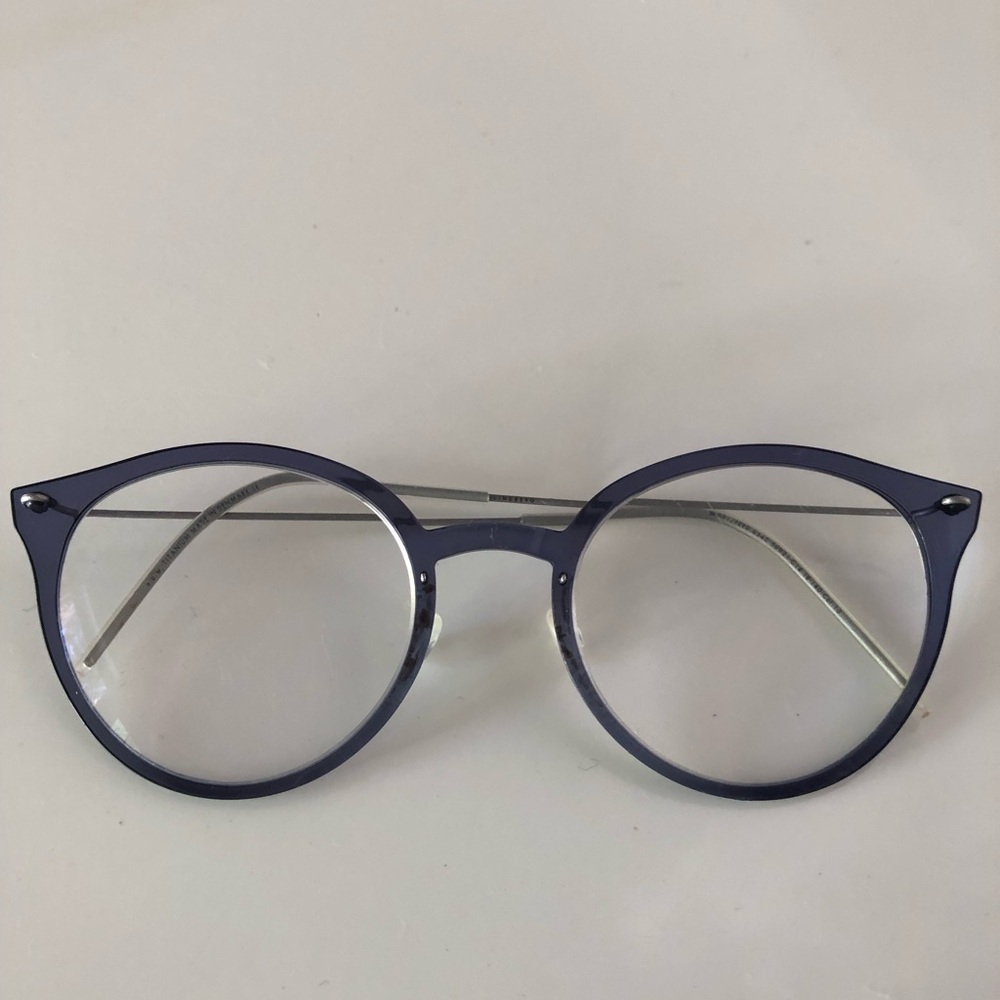 Lindberg N.O.W 6548 C14-TB-140 Titanium Blue Eyeglasses. Excellent Condition
